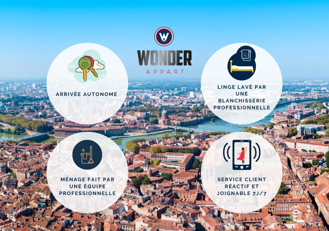 404 - Wonder Appart - Vue Garonne - Tuluza Zewnętrze zdjęcie